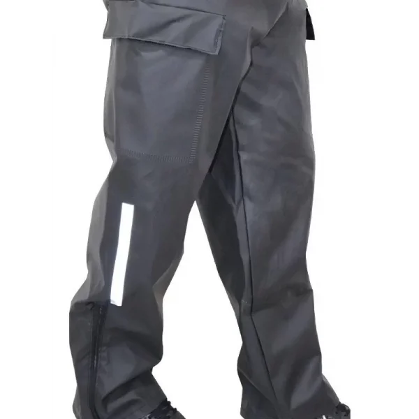 Yağmurluk Takım (Bahçıvan Tipi Askılı Pantolon ve Mont) - Siyah