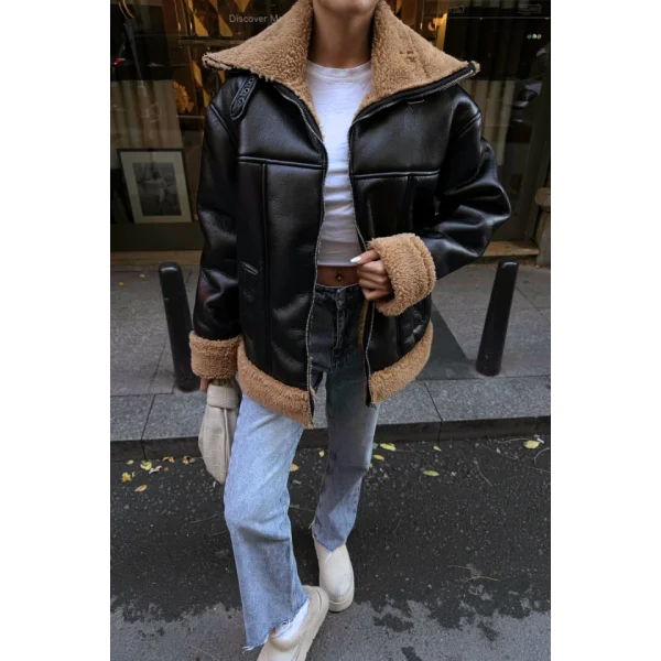 YAKA VE KO ANŞET KÜRK DETAYI DERİ ONT  iyahTaba