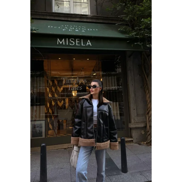 YAKA VE KO ANŞET KÜRK DETAYI DERİ ONT  iyahTaba