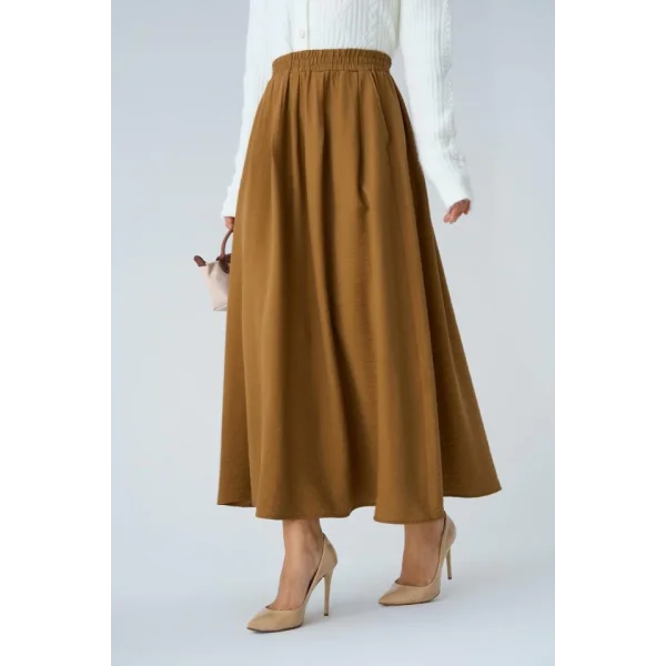 Yandan Cepli Etek  üt Kahve