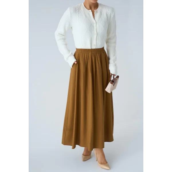 Yandan Cepli Etek  üt Kahve