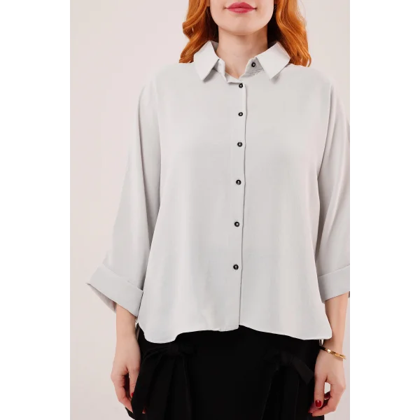 Yarasa Kol Rahat Kalıp elanj Gömlek