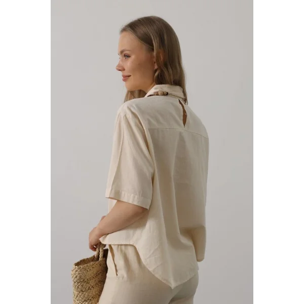 Yarım Kol Gömlek - Taş