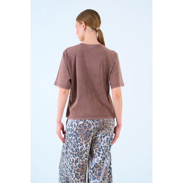 Yazılı Tshirt  KAHVE