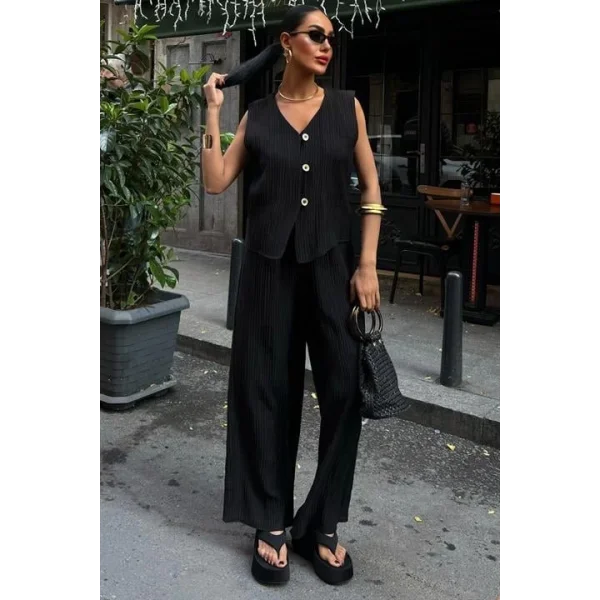 Yelek Pantolon Kırınkıl Kumaş Takım 10032