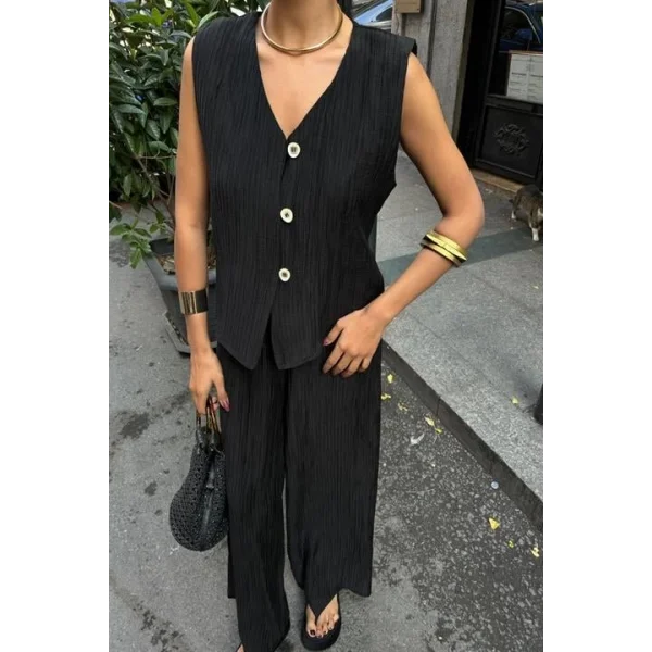 Yelek Pantolon Kırınkıl Kumaş Takım 10032