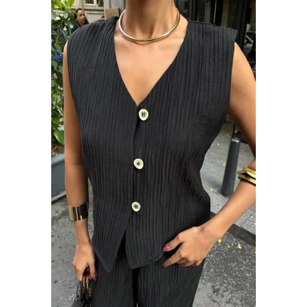 Yelek Pantolon Kırınkıl Kumaş Takım 10032