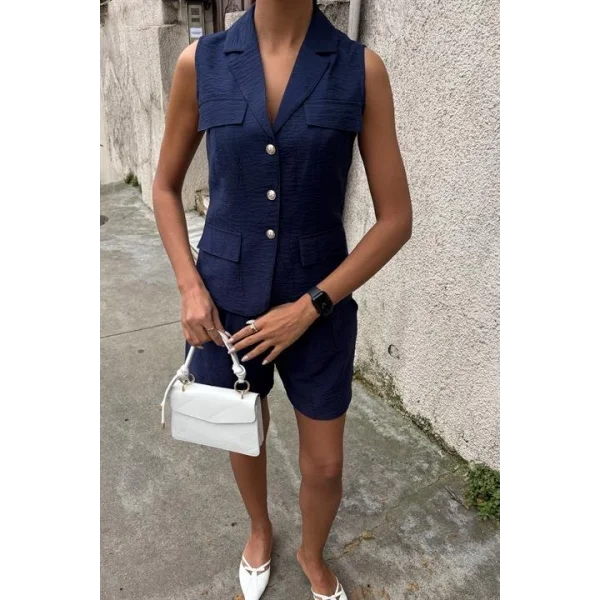 Yelek Şort Viscon Takım 10156-17