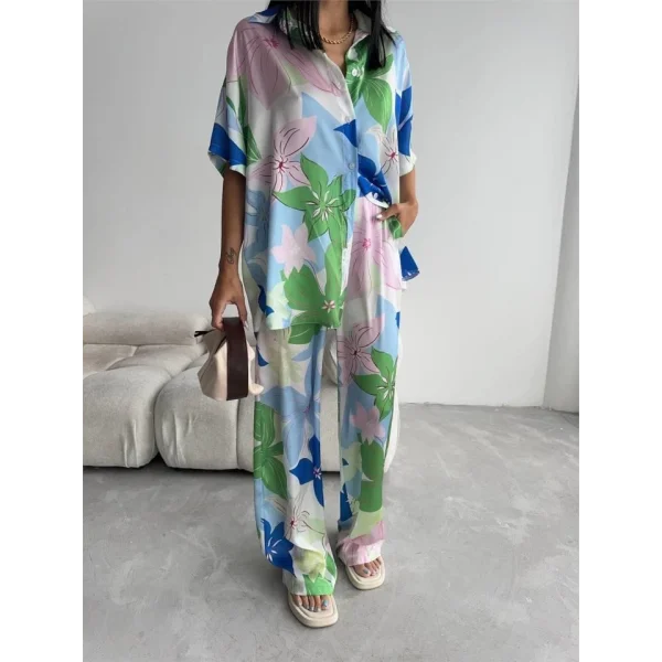 YEŞİ BÜYÜK ÇİÇEK DEEN ATEN GÖEKPANTOON TAKI  Yeşil