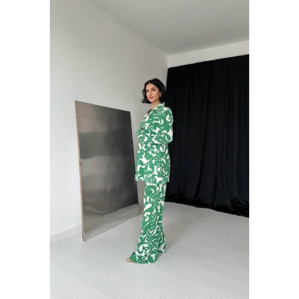 Yeşil Ceket Ve Pantolon Takım