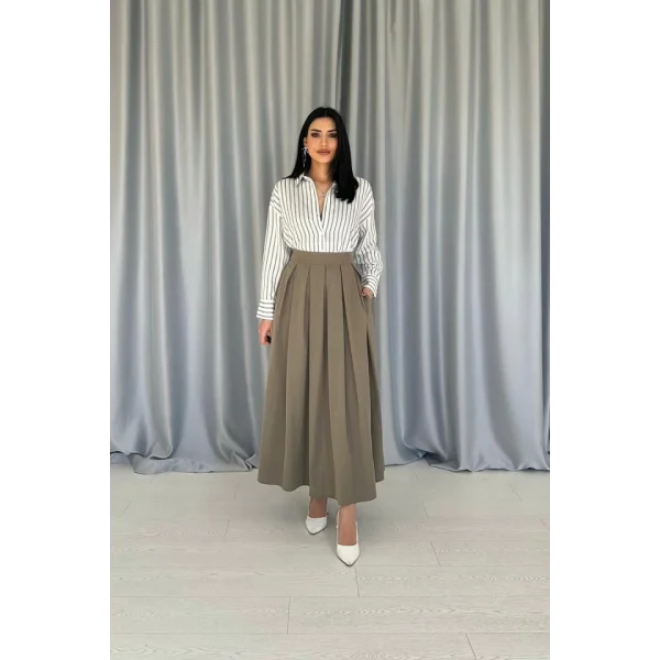 Yeşil Çizgili Gömlek