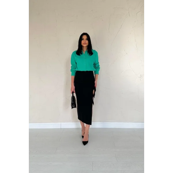 Yeşil Poplin Gömlek