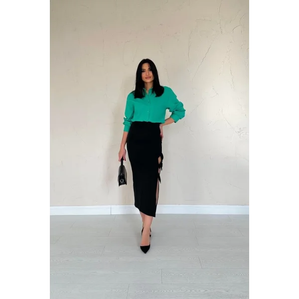 Yeşil Poplin Gömlek