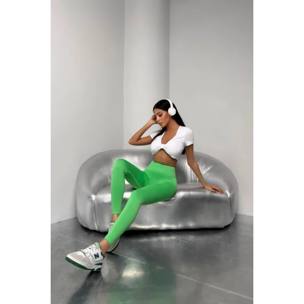 Yüksek Bel Dikişsiz Tayt