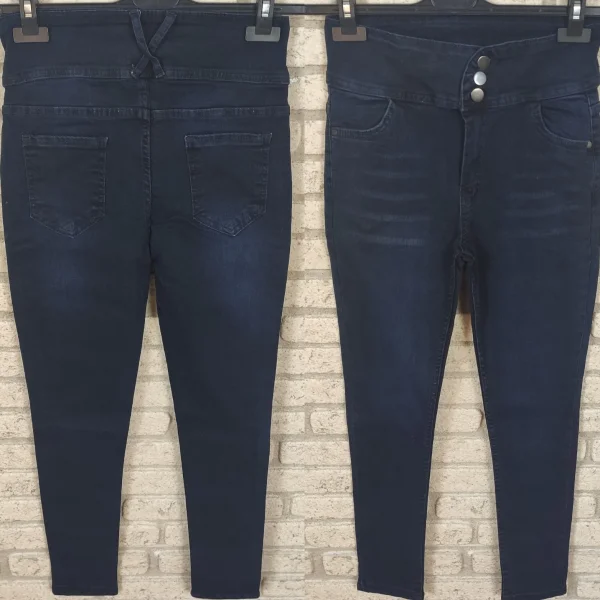 Yüksek Bel ikralı Jean Pantolon 90 Cm