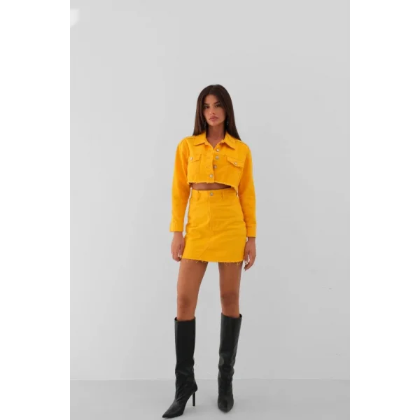 Yüksek Bel Kot Etek