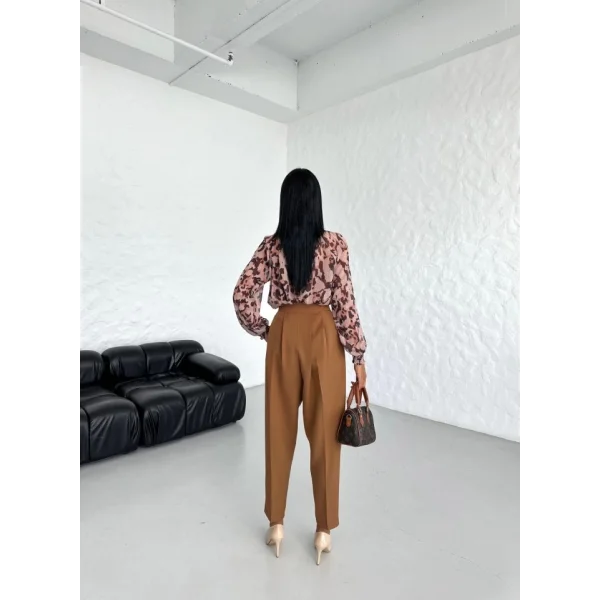 Yüksek Bel Mom Kesi̇m Double Pantolon