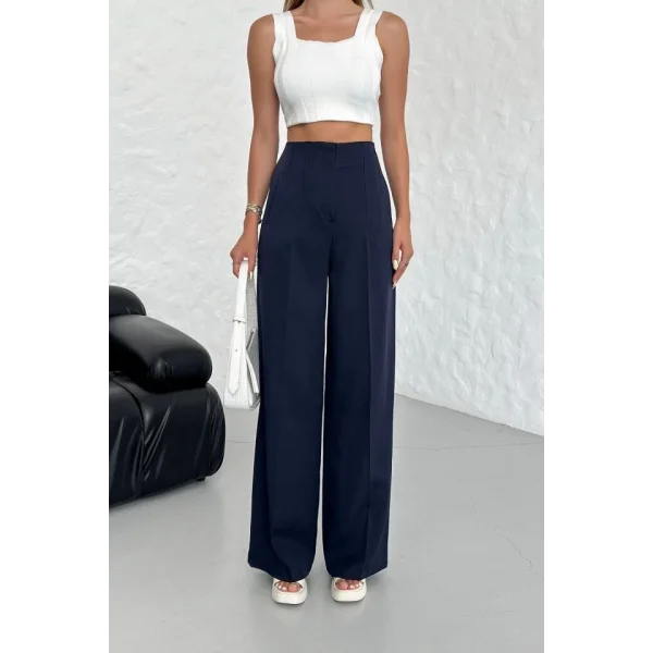 Yüksek Bel Pensli̇ Palazzo Pantolon