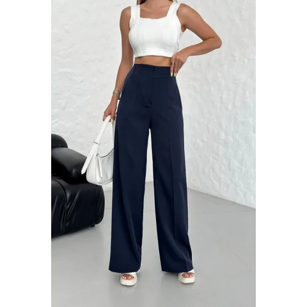 Yüksek Bel Pensli̇ Palazzo Pantolon