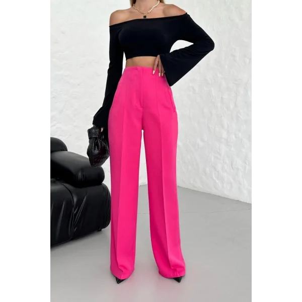 Yüksek Bel Pensli̇ Palazzo Pantolon