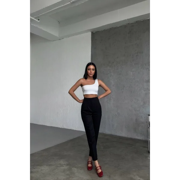 Yüksek Bel Pensli̇ Pantolon