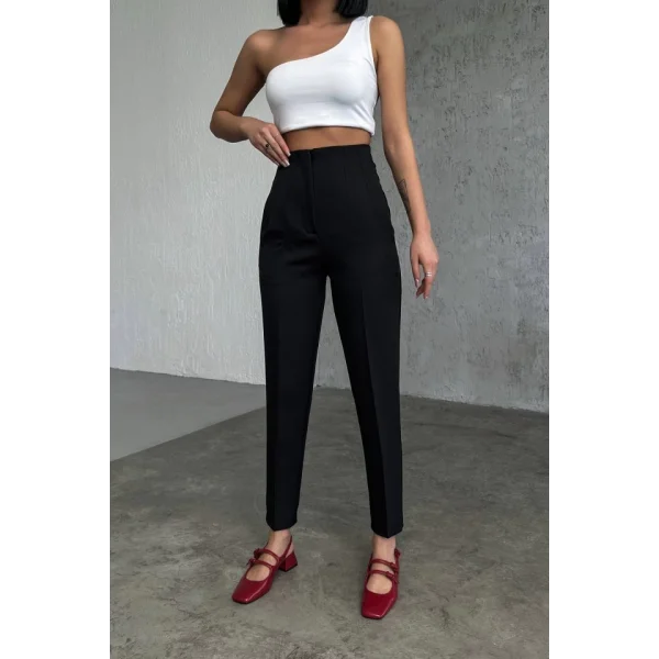 Yüksek Bel Pensli̇ Pantolon