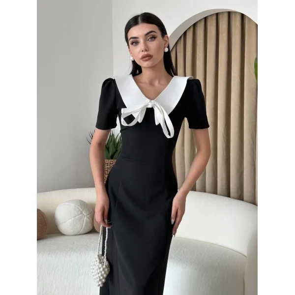 Zerra Yaka Kurdale Detay Elbise