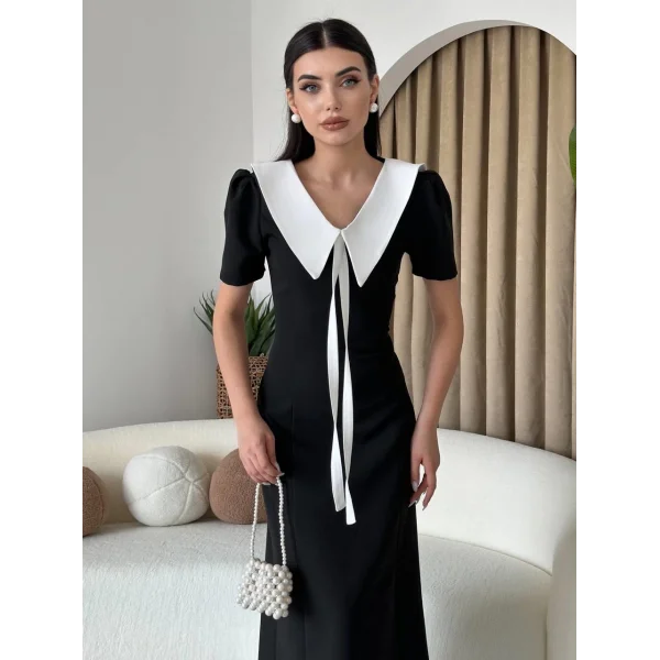 Zerra Yaka Kurdale Detay Elbise