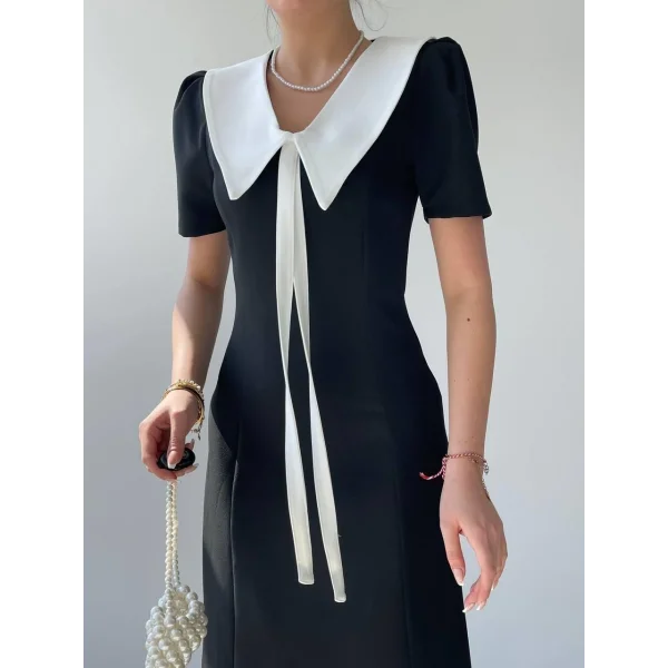 Zerra Yaka Kurdale Detay Elbise