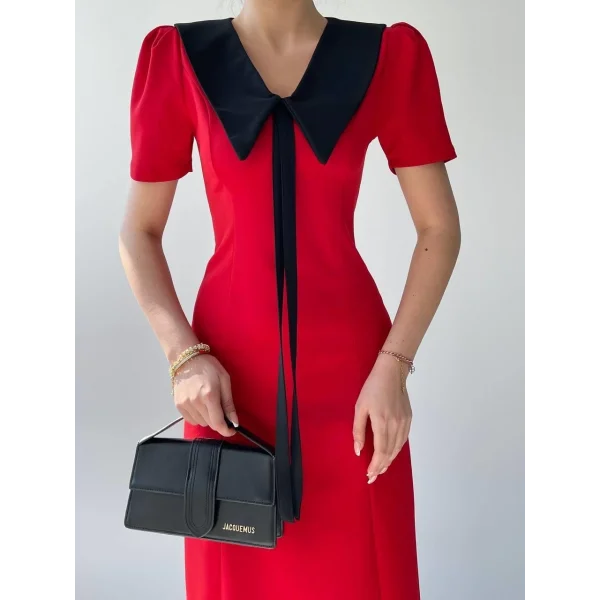 Zerra Yaka Kurdale Detay Elbise