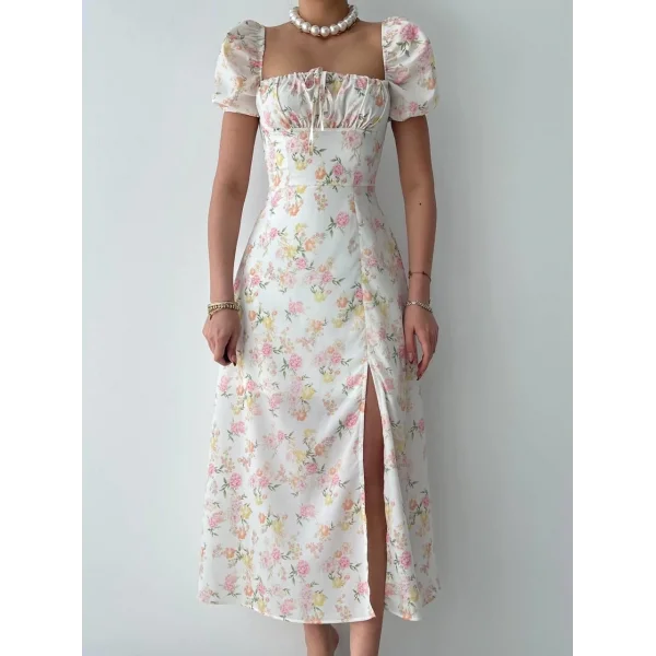 Zeze Balon Kol Elbise