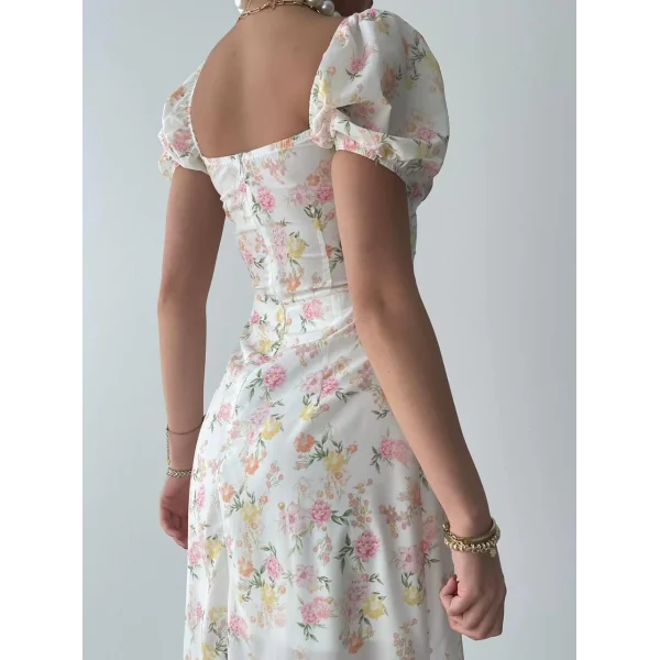 Zeze Balon Kol Elbise