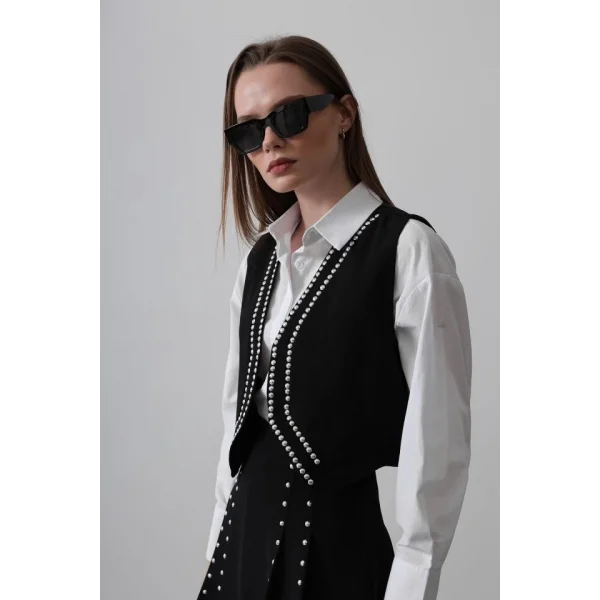 Zımbalı Yelek  iyah