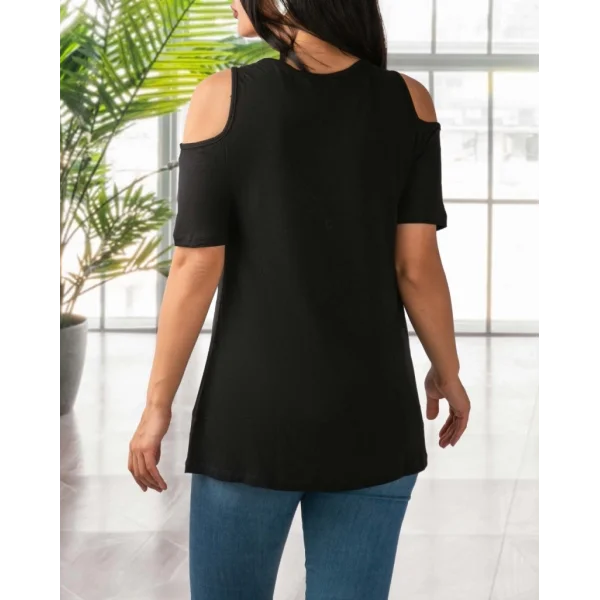 Zincir Askılı Yaka Fermuar Detay Viskon Bluz