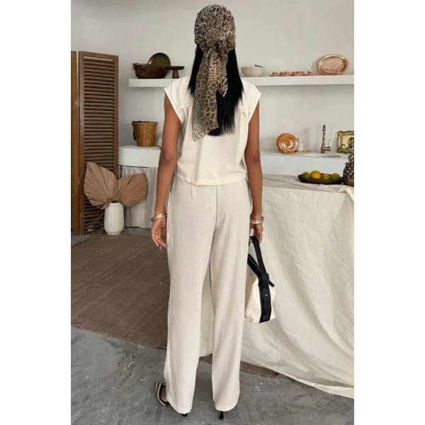 Zoe Crop Yelek Takım 9744-08