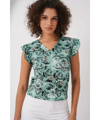 0430 Örme Bluz  C. Çağla