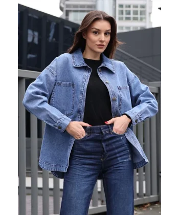 0613 Cepli Kot Ceket  Koyu Mavi