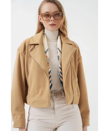 0717 Kısa Kaşe Ceket  Bisküvi