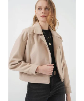 0717 Kısa Kaşe Ceket  Taş