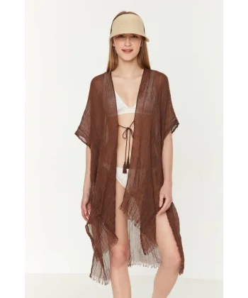 13479-2 Kahverengi Pareo