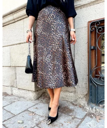 15806 Saten Etek  Kahverengi