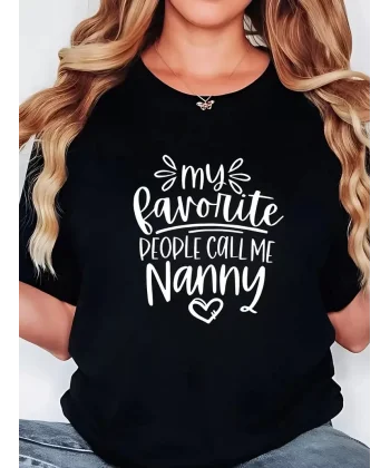 20/1 Penye Compack Baskılı Oversize Bisiklet Yaka Kısa Kol T-shirt - Siyah