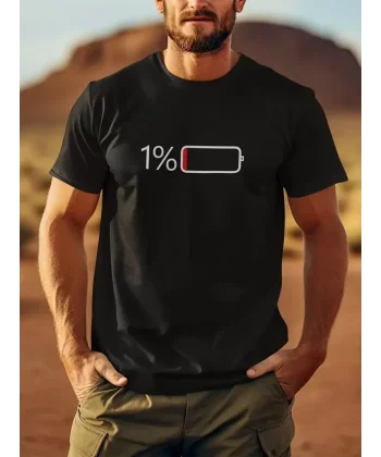 20/1 Penye Compack Sarj %1 Baskılı Oversize Bisiklet Yaka Kısa Kol Yazlık T-shirt - Siyah