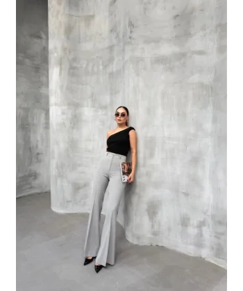 230 Gr Poly Viscose Full Lycra İspanyol Paça Pantolon