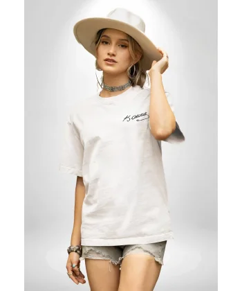 30 Ağustos Unisex Baskılı T-shirt - Beyaz