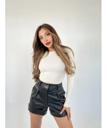 3062 SAĞ ÖRGÜ KAZAK-KREM