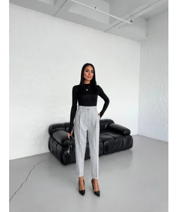 330 Gr Poli̇vi̇skon Bel Lasti̇kli̇ Duble Paça Pantolon