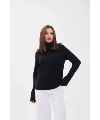 4214 TRİKO DÜZ BALIKÇI SALAŞ-SİYAH