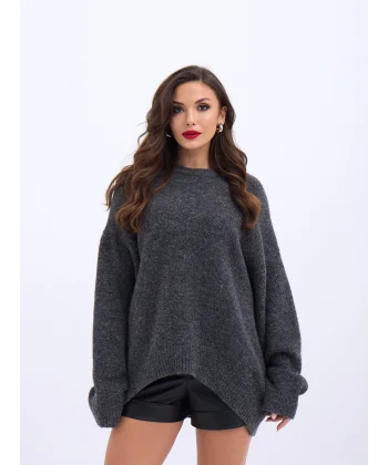 43101 TRİKO ÖNÜ KISA SALAŞ KAZAK-ANTRASİT