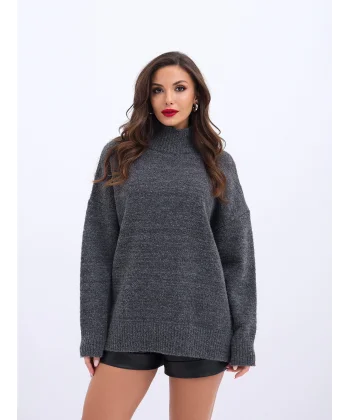 43141 TRİKO YARIM BALIKÇI SALAŞ KAZAK-ANTRASİT